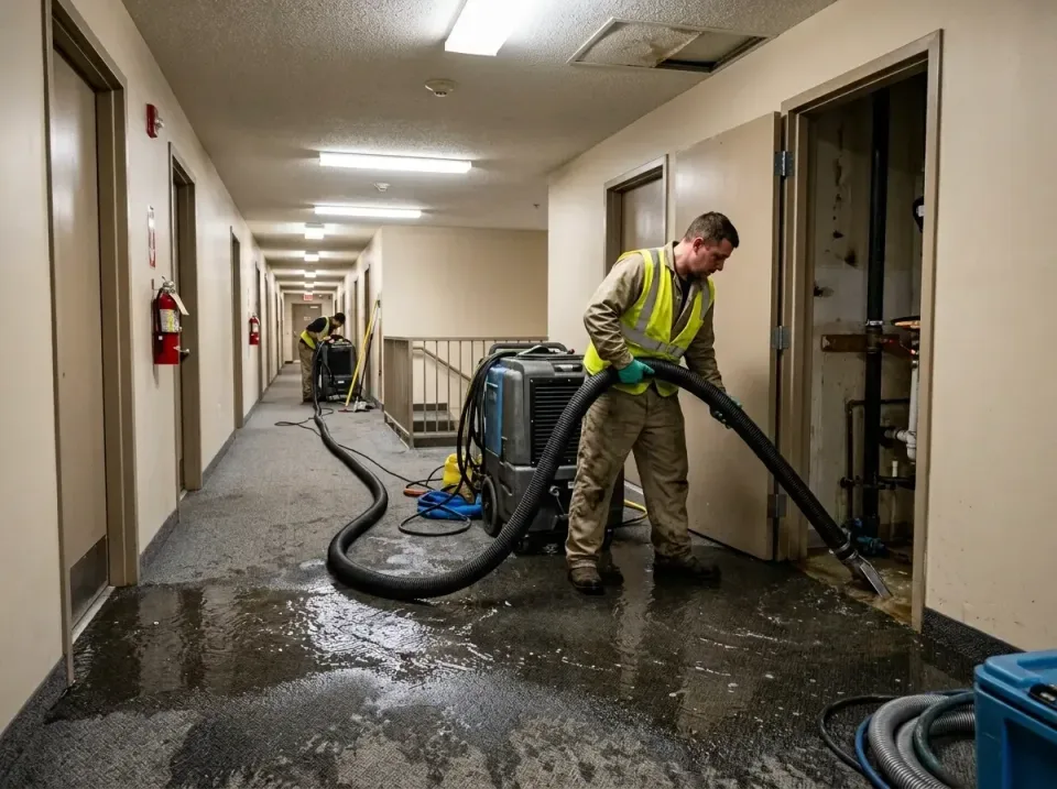 multi-unit-apartment-hallway-f-005 — frequently asked questions, Emergency Burst Pipe Water Extraction & Removal in Treasure…